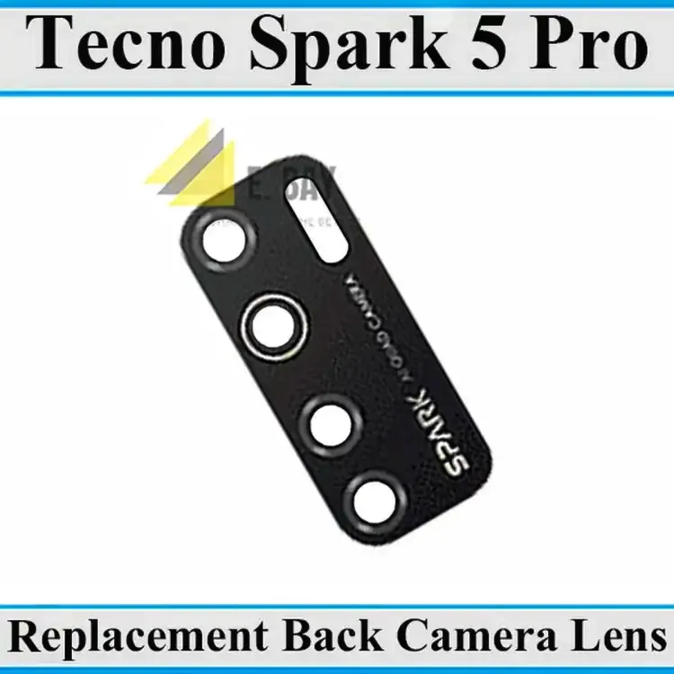 Techno Spark 5 Pro Camera Main Glass Rear Lens Replacemente - Price in Bangladesh