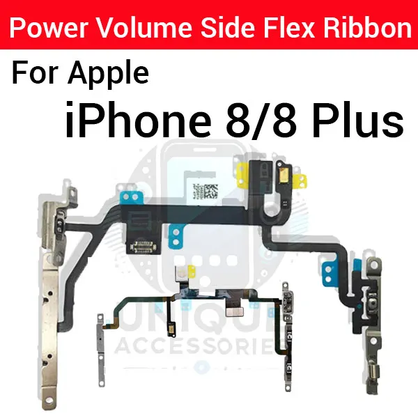 Apple iPhone 8 8 Plus Power on / Off Switch Button Side Volume Up Down Buttons Flex Replacement Parts Price in Bangladesh - Mobile.com.bd