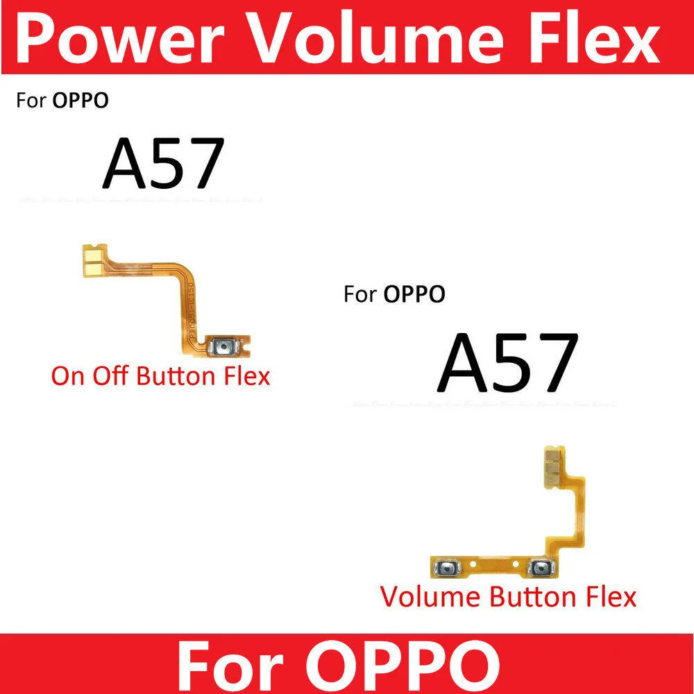 Power Button Ribbon For Oppo A57 (2016) Power Switch On/off Volume Up Down Keyboard - Price in Bangladesh