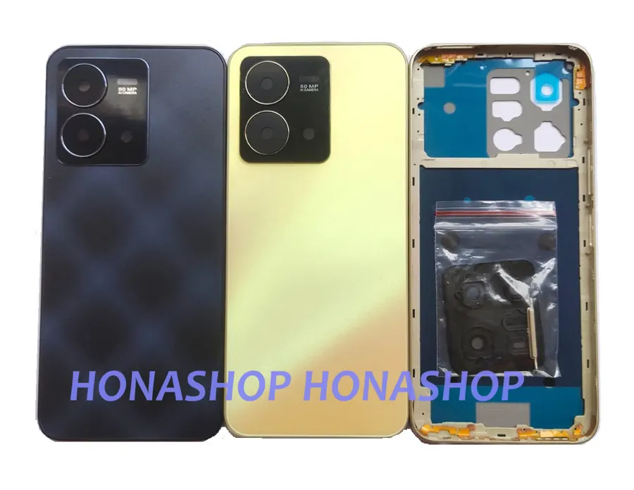 Backshell For Vivo Y35 2022 Back Glass Replacement Rear Battery Door Cover Repair - Price in Bangladesh