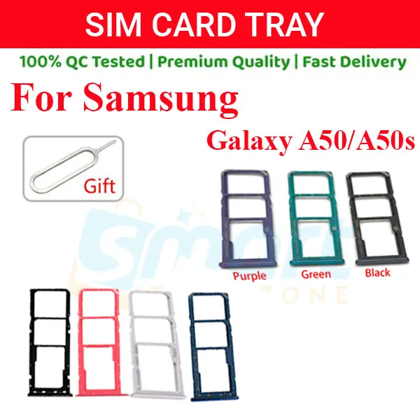 Samsung Galaxy A50/A50s Sim Tray Micro SD Card Slot with Sim Ejector Pin Replacement - Price in Bangladesh