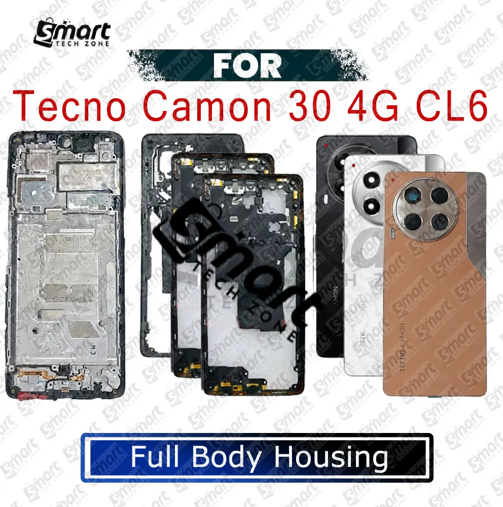 Tecno Camon 30 4G Full Body Housing | LCD Frame + Middle Frame + Back Panel + Camera Replacement Parts Price in Bangladesh - Mobile.com.bd