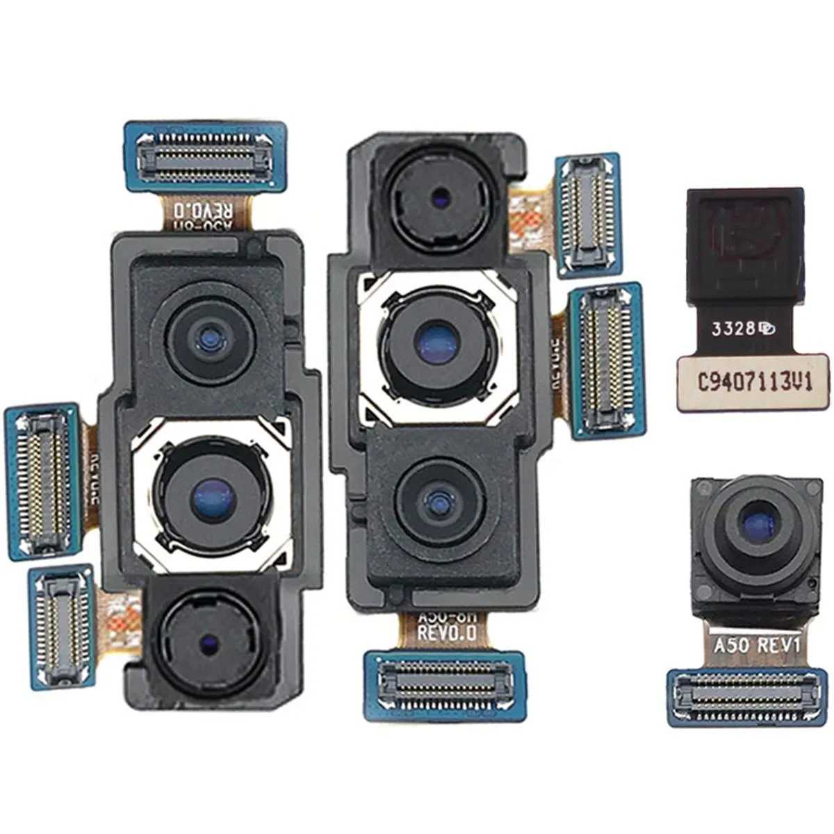 Back Rear Big Main Camera Module Flex Cable For Samsung Galaxy A50 A505 A505F Small Front Camera Flex Replacement Parts - Price in Bangladesh