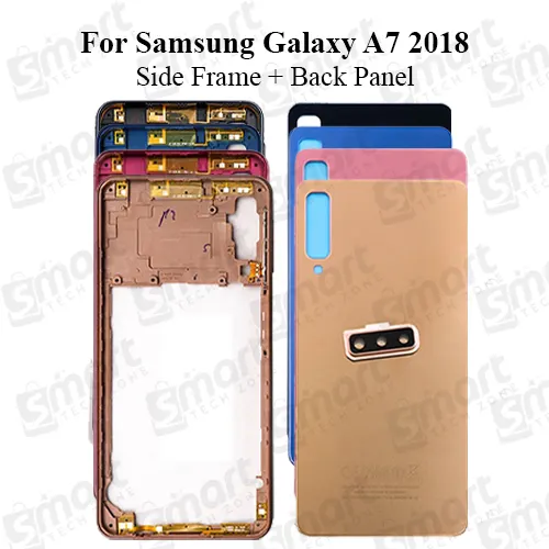 Samsung Galaxy A7 2018  Middle Bezel Housing Frame and Back Panel Without Front LCD Frame Panel Replacement Parts Price in Bangladesh - Mobile.com.bd