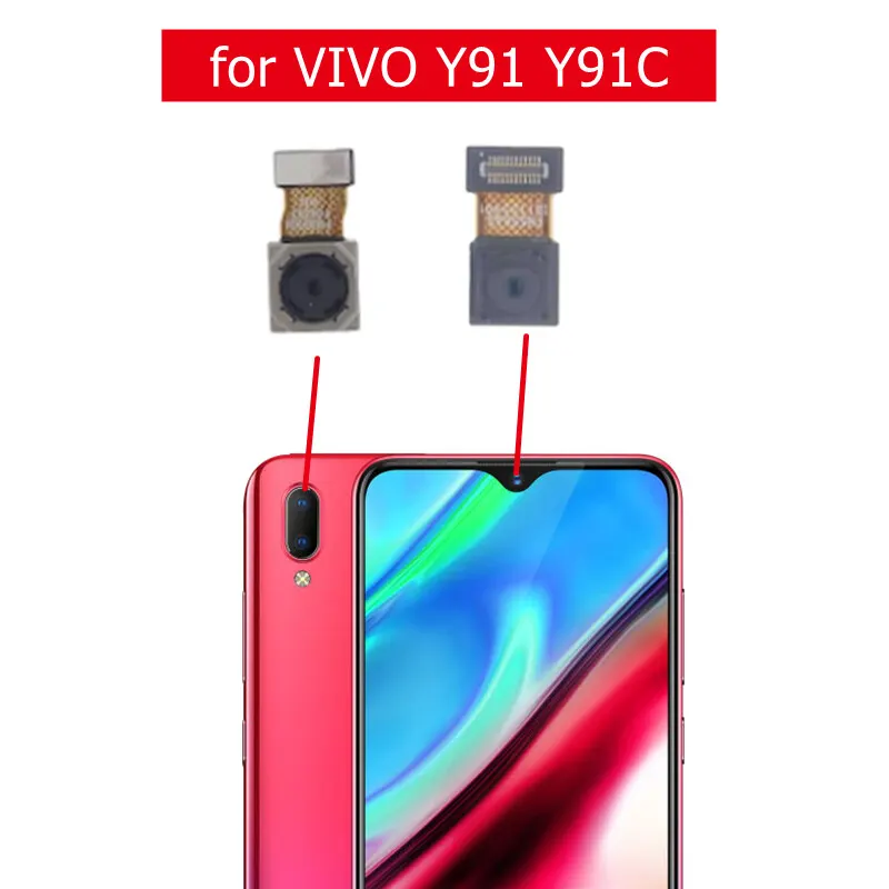 Rear Front Camera for Vivo Y91 Y91c  Selfie Frontal Backside Repair Facing Back Camera Module Replacement Spare Parts - Price in Bangladesh