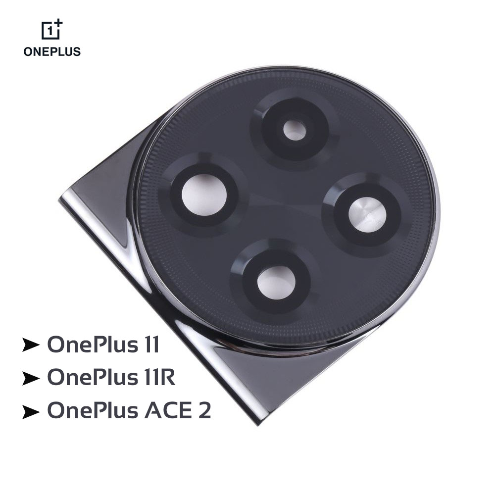 Back Rear Camera Lens Glass Compatible with OnePlus 11/11R/ACE 2 Camera Lens Glass With Frame (Not Protector)