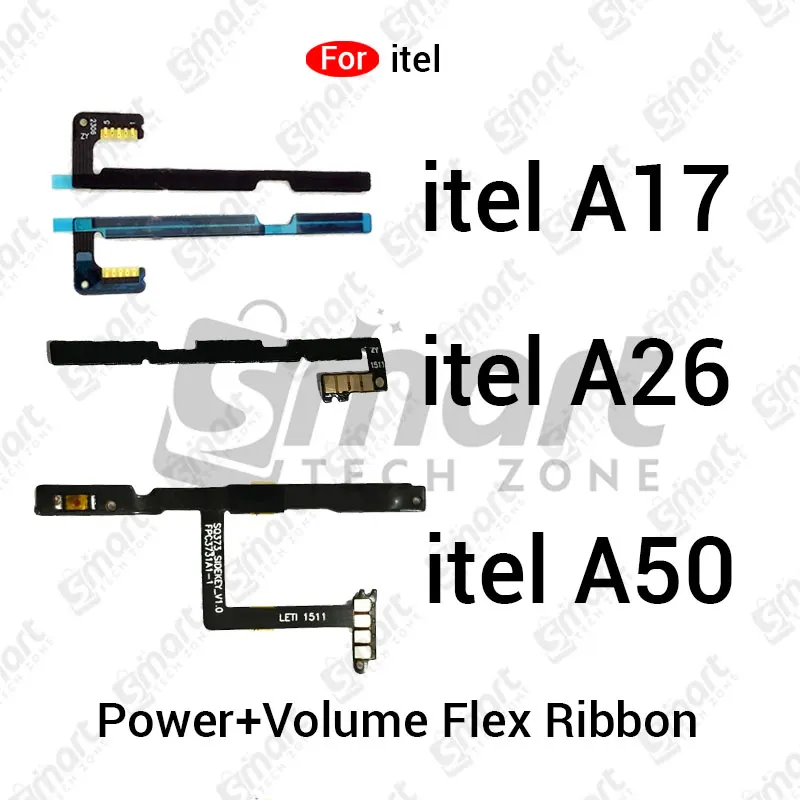 Power Button Volume Switch On Off Key Flex Cable For itel A17 A26 A50 Side Volume Up Down Buttons Flex Cable Replacement Parts - Price in Bangladesh