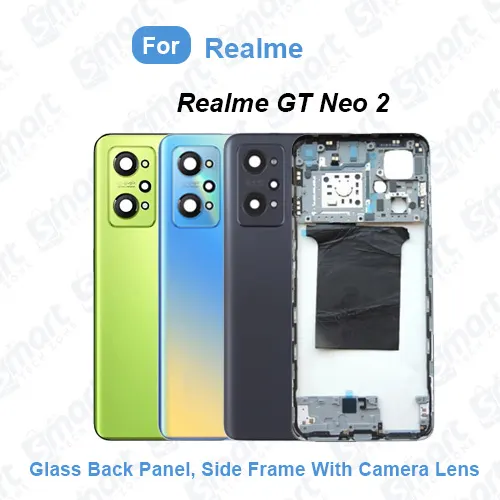 For Realme GT Neo2 (RMX3370) Full Body Housing (Side Frame + Back Panel With Camera Glass) Replacement Spare Part, Premium Quality, Perfect Fit, Easy Installation - Price in Bangladesh