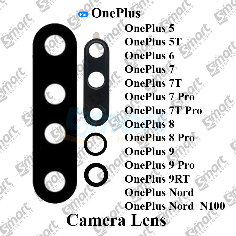 Camera Main Glass Lens for OnePlus 5 5t 6 6 Pro 7 7T 7 Pro  7T  Pro 8 8 Pro 9 9 Pro Nord N100 Replacement Part (Not Tempered Camera Glass Protector)