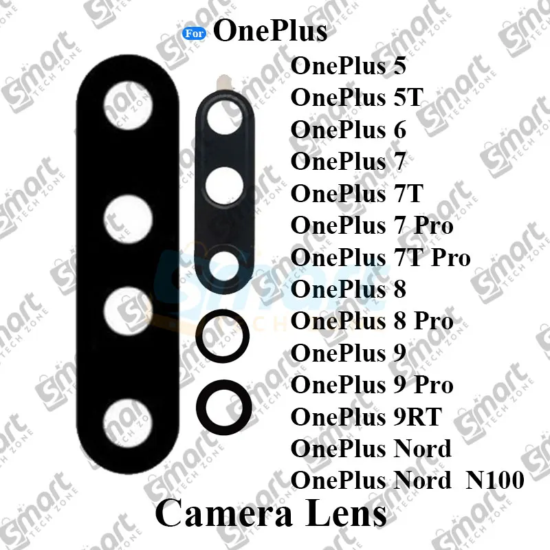 Camera Main Glass Lens for OnePlus 5 5t 6 6 Pro 7 7T 7 Pro  7T  Pro 8 8 Pro 9 9 Pro Nord N100 Replacement Part (Not Tempered Camera Glass Protector)