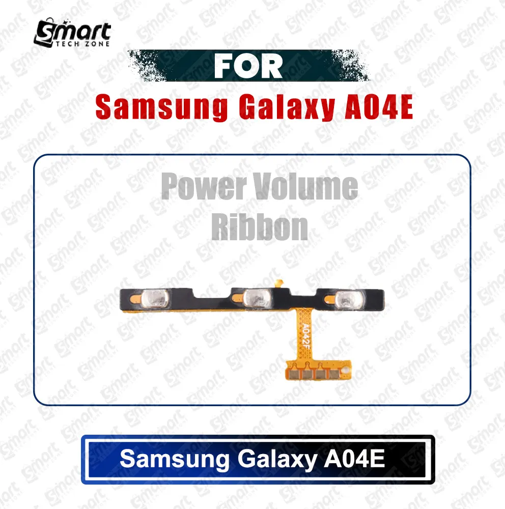 Samsung Galaxy A04E (SM-A042F, SM-A042F/DS, SM-A042M, SM-A042M/DS) Power on / off Switch Button Side Volume Up Down Buttons Flex Cable Replacement Parts Flex Cables Price in Bangladesh - Mobile.com.bd