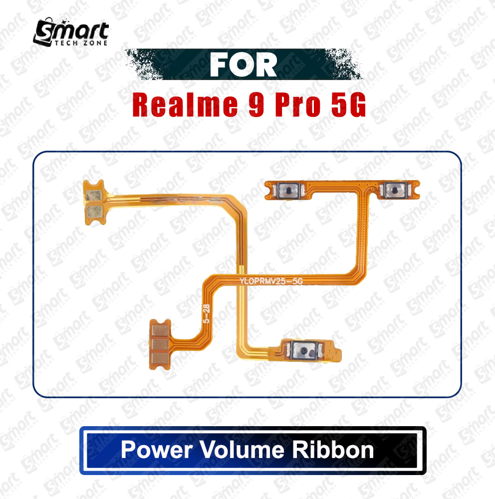 Realme 9 Pro 5G (RMX3471, RMX3472) Power On/Off Switch Button Side Volume Up Down Buttons Flex Cable Replacement Parts