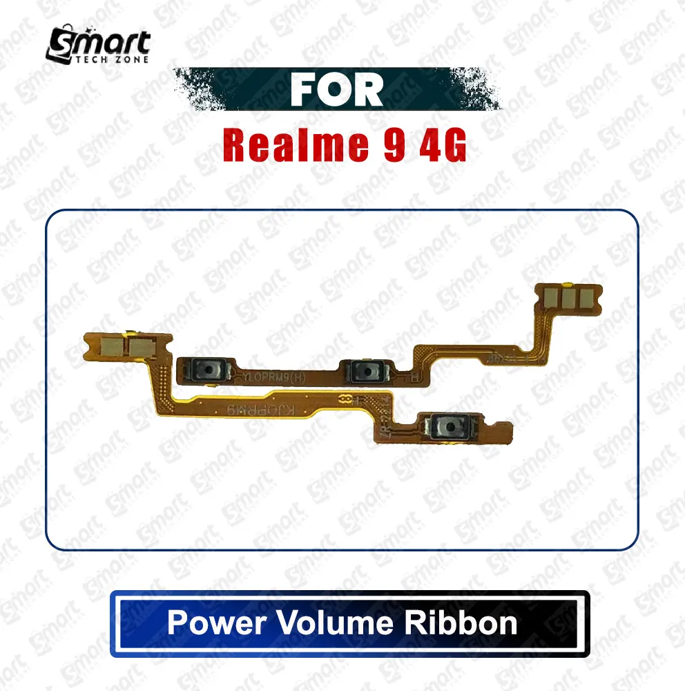 Realme 9 4G (RMX3521) Power on / off Switch Button Side Volume Up Down Buttons Flex Cable Replacement Parts - Price in Bangladesh