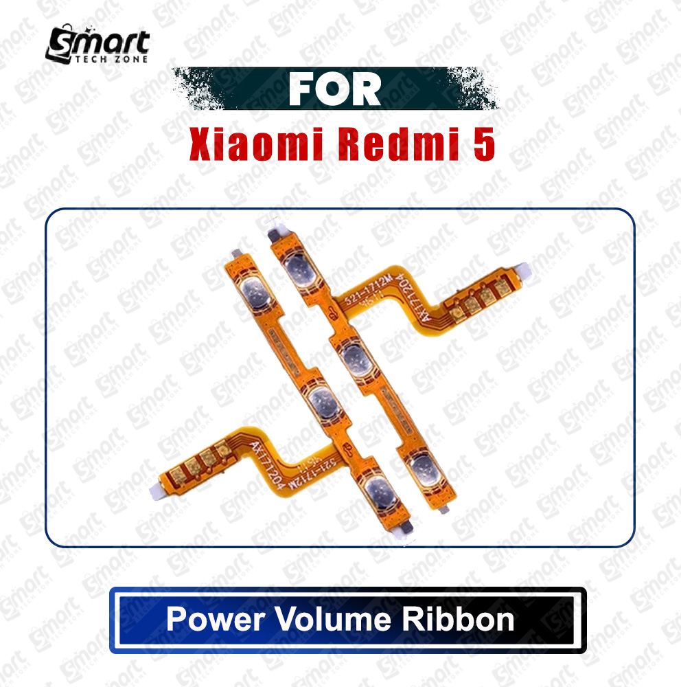 Xiaomi Redmi 5 (MDG1, MDI1) Power On/Off Switch Button Side Volume Up Down Buttons Flex Cable Replacement Parts