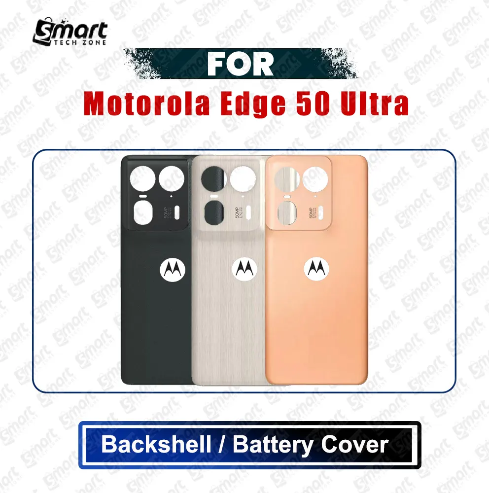 Motorola Edge 50 Ultra Back Panel/Backshell/Battery Cover Casing With Logo Without Camera Glass -All Colors Available Replacement Parts - Price in Bangladesh