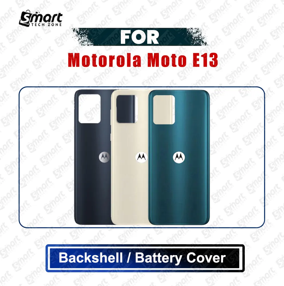 Motorola Moto E13 Back Panel/Backshell/Battery Cover Casing With Logo Without Camera Glass -All Colors Available Replacement Parts - Price in Bangladesh