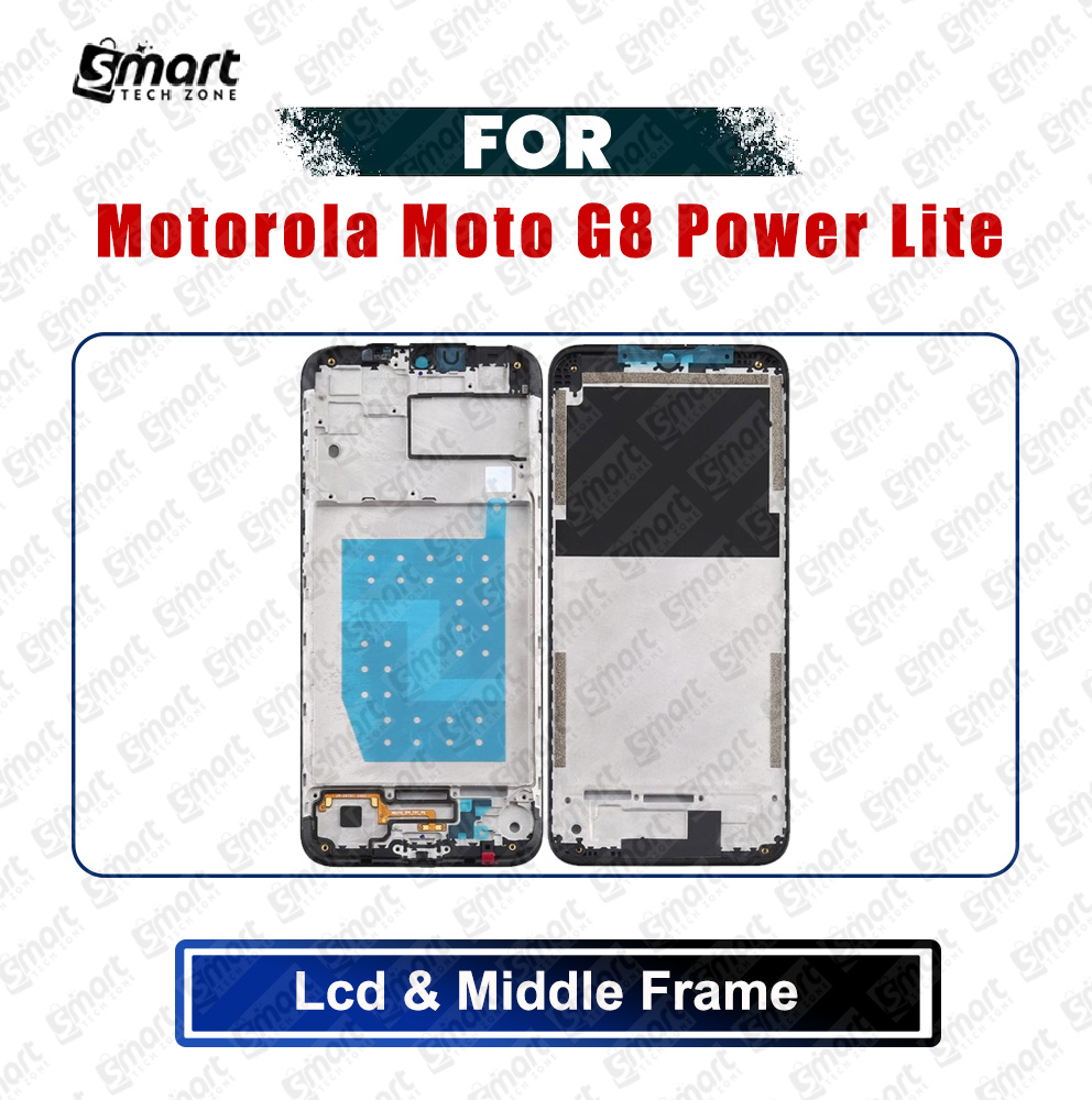 Motorola Moto G8 Power Lite (XT2055-2) Front LCD Frame Middle Chassis Housing Replacement Parts