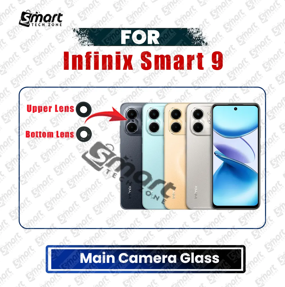 Infinix Camera Main Glass Lens for Infinix Smart 9 Replacement Part (Not Tempered Camera Glass Protector) Replacement Parts Price in Bangladesh - Mobile.com.bd