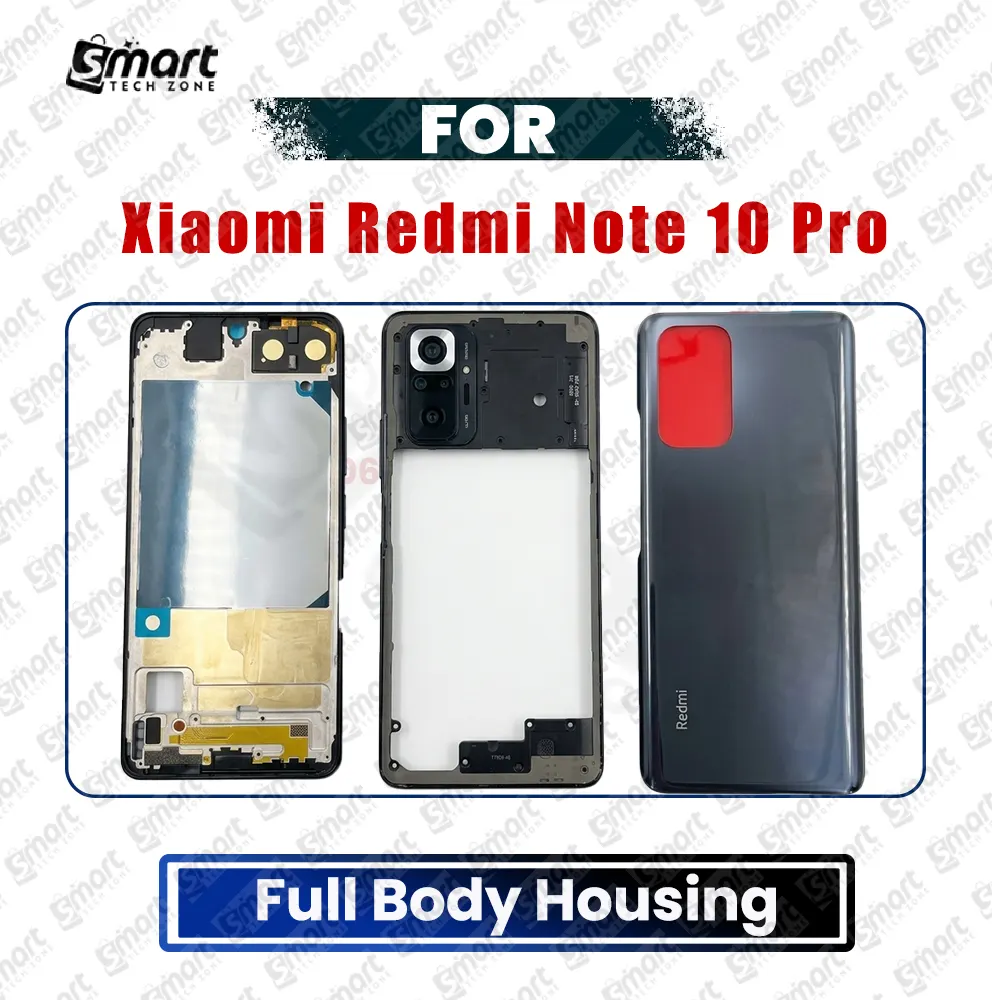 Xiaomi Full Body Housing for Xiaomi Redmi Note 10 Pro (LCD Frame Panel, Middle Frame and Back Panel) Replacement Parts Price in Bangladesh - Mobile.com.bd