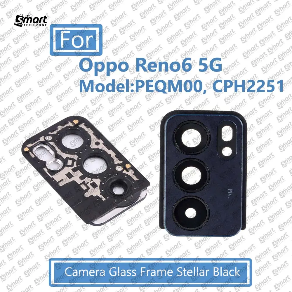 OPPO For Oppo Reno6 5G ( PEQM00, CPH2251) Main Camera  Glass Lens Frame Replacement Part (Not Tempered Camera Glass Protector) Mirrorless Lenses Price in Bangladesh - Mobile.com.bd