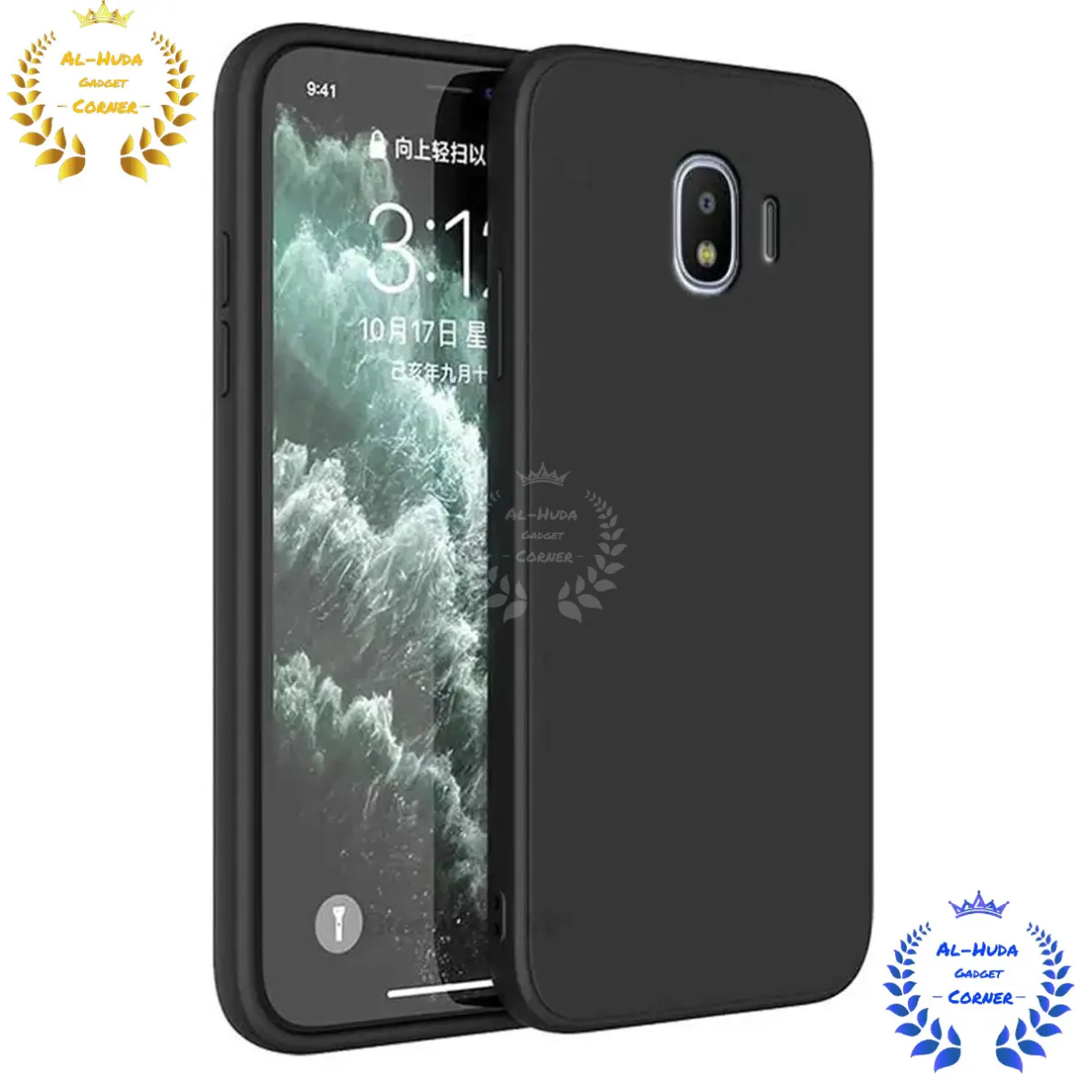 Shockproof & Transparent Crystal Clear Back Cover Case / Matte Protective Lens Flexible Back Cover for Samsung Galaxy J4 | Slim Silicone Cover with Soft Lining Shockproof Full Body Bumper Case