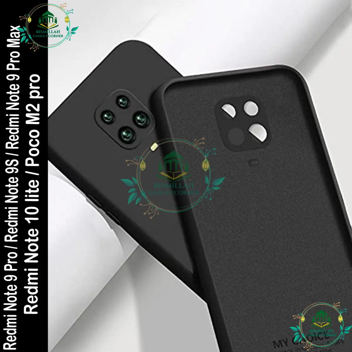 Original Premium Liquid Silicone Phone case for Redmi Note 9 Pro / Redmi Note 9S / Redmi Note 9 Pro Max / Poco M2 Pro / Redmi Note 10 lite  Liquid Silicon Mobile Back Case Soft Silicone Phone Cover