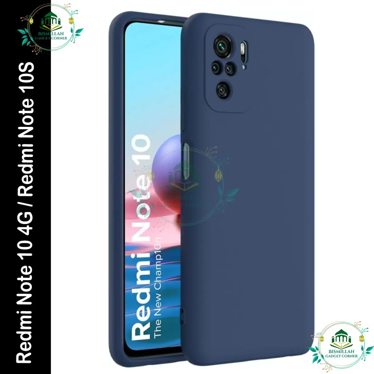 Original Premium Liquid Silicone Phone case for Xiaomi Redmi Note 10 4G / Xiaomi Redmi Note 10S Liquid Silicon Mobile Back Case Soft Silicone Phone Cover