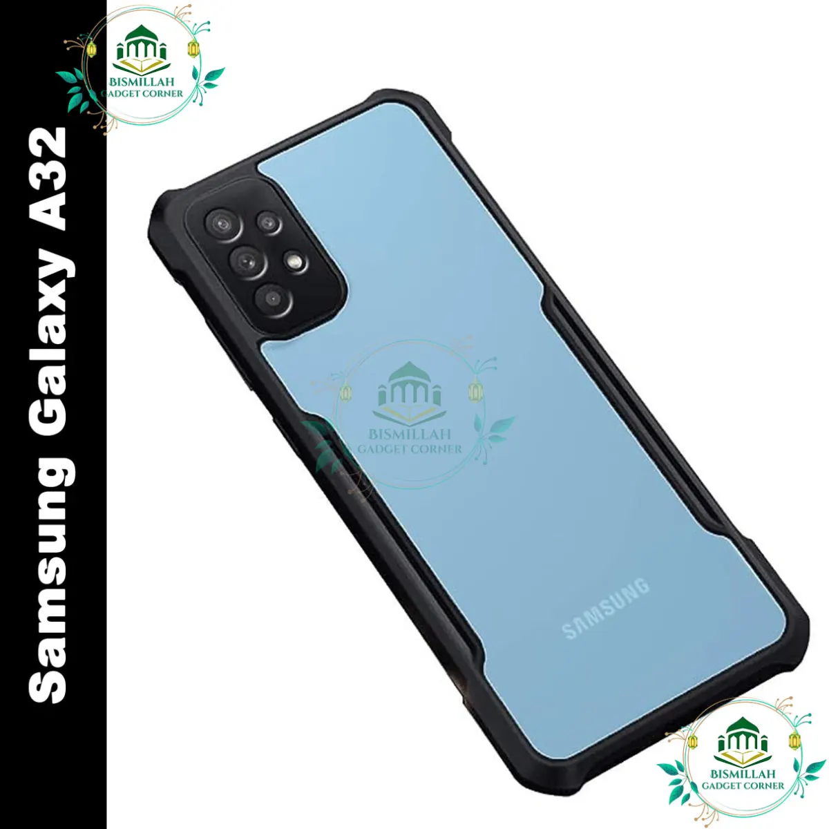 Xundd Back Cover for samsung galaxy A32 Transparent Hybrid Hard PC Back Bumper