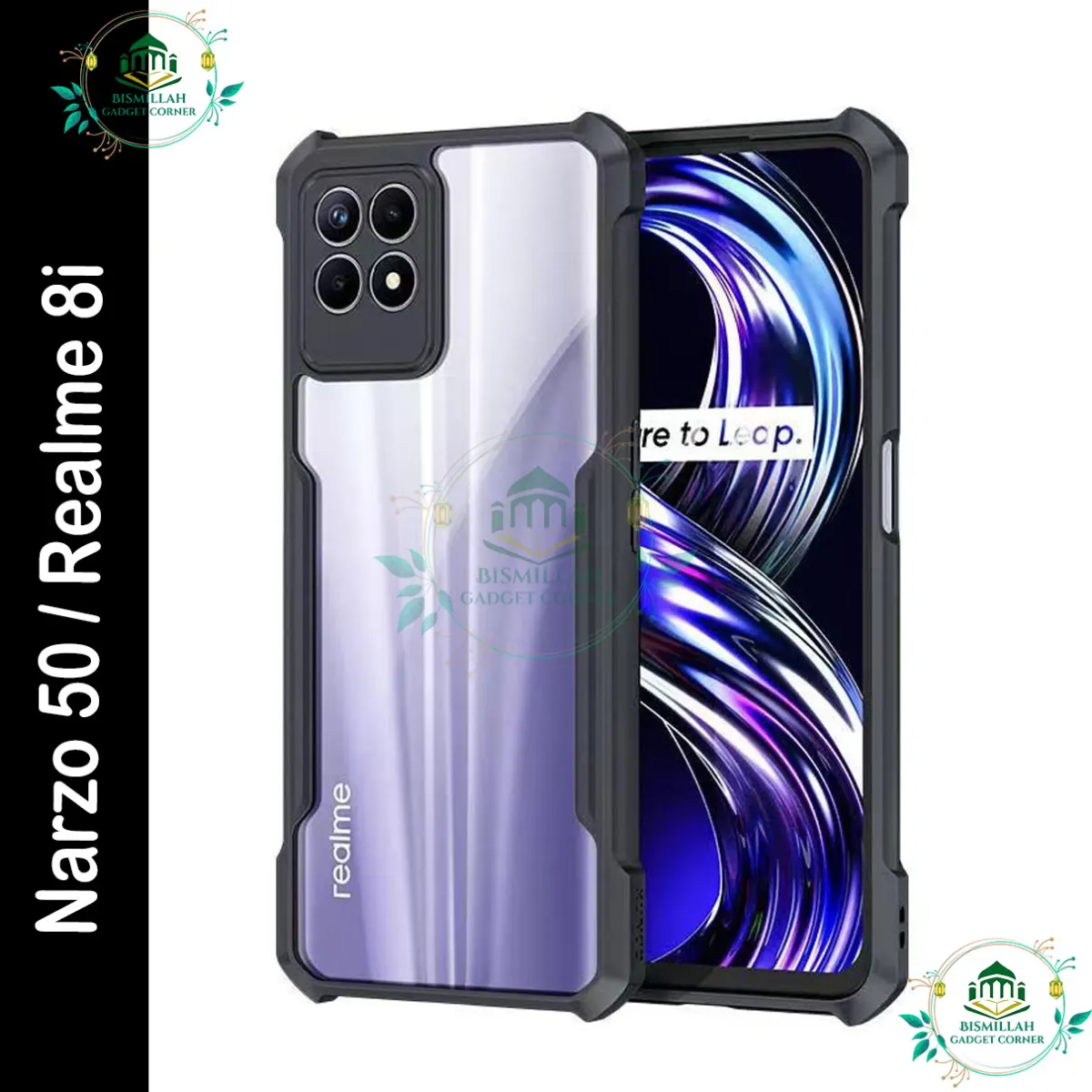 Original Xundd Back Cover for Realme Narzo 50 / Realme 8i Transparent Hybrid Hard PC Back Bumper