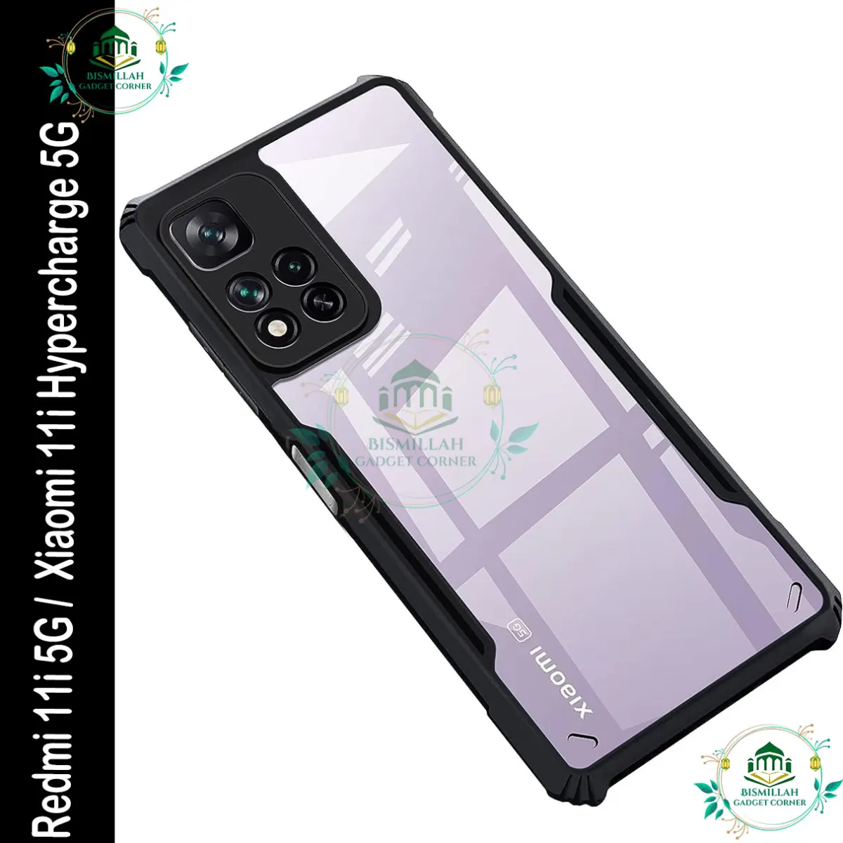 Xundd Back Cover for Xiaomi 11i HyperCharge 5G / Xiaomi 11i 5G Transparent Hybrid Hard PC Back Bumper