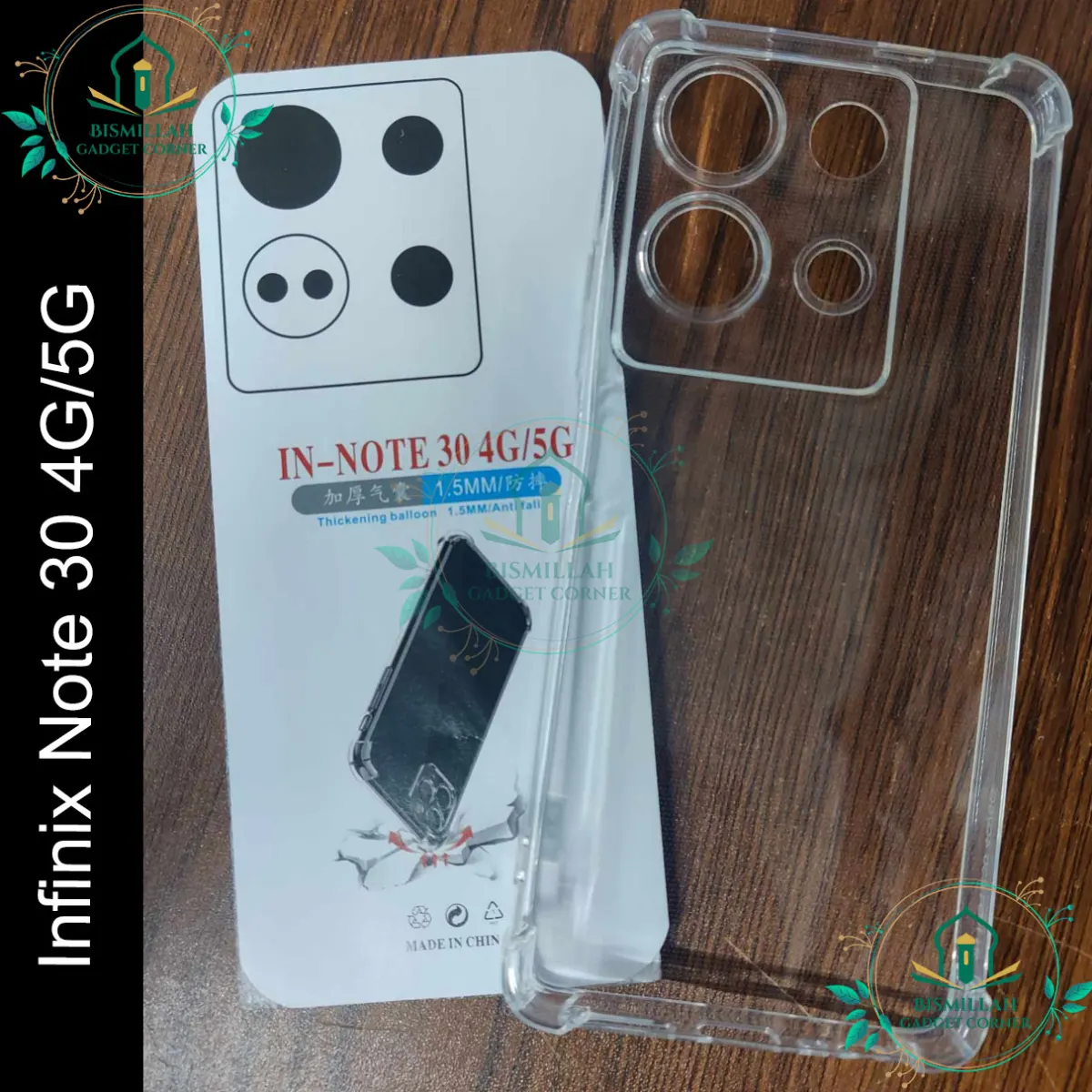 Transparent back cover For Infinix Note 30 4G / Infinix Note 30 5G Luxury transparent Protect Back Cover Soft Case