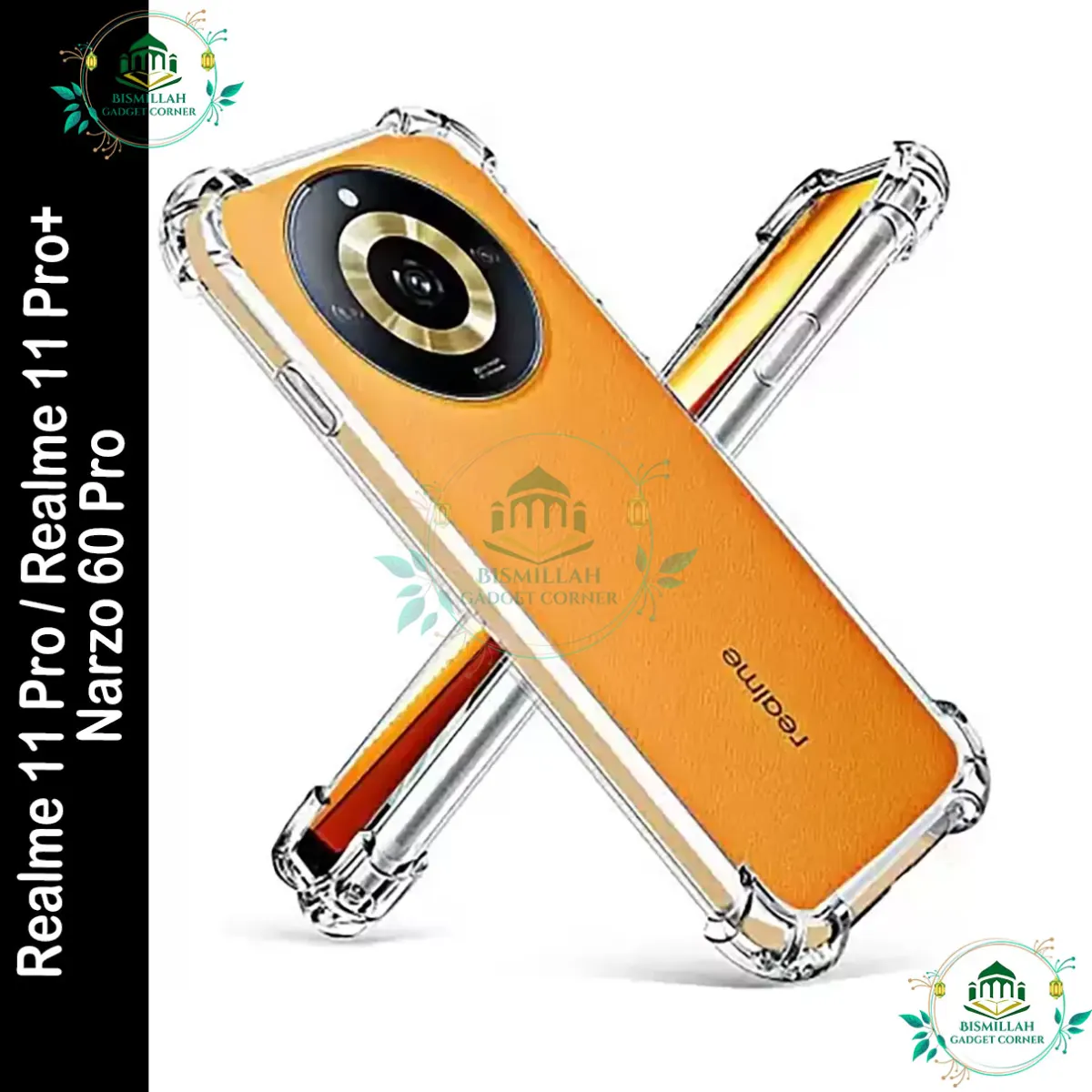 Original Transparent back cover For Realme 11 Pro / Realme 11 Pro+ / Narzo 60 Pro Luxury transparent Protect Back Cover Soft Case