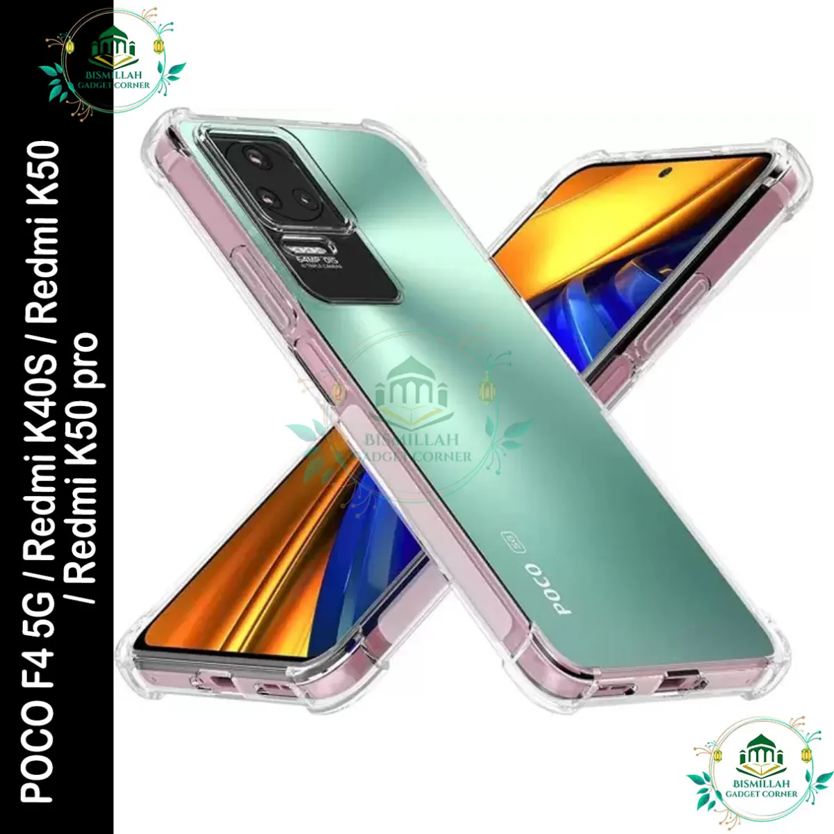 Transparent back cover For Xiaomi Poco F4 5G / Redmi K40S / Redmi K50 5G / Redmi K50 Pro Luxury transparent Protect Back Cover Soft Case