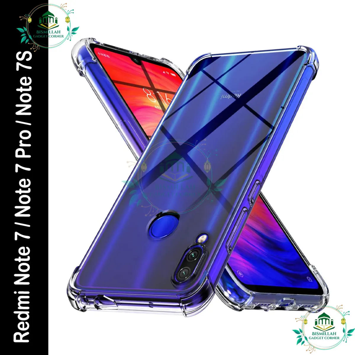 Transparent back cover For Xiaomi Redmi Note 7 / Redmi Note 7 Pro / Redmi Note 7S Luxury transparent Protect Back Cover Soft Case