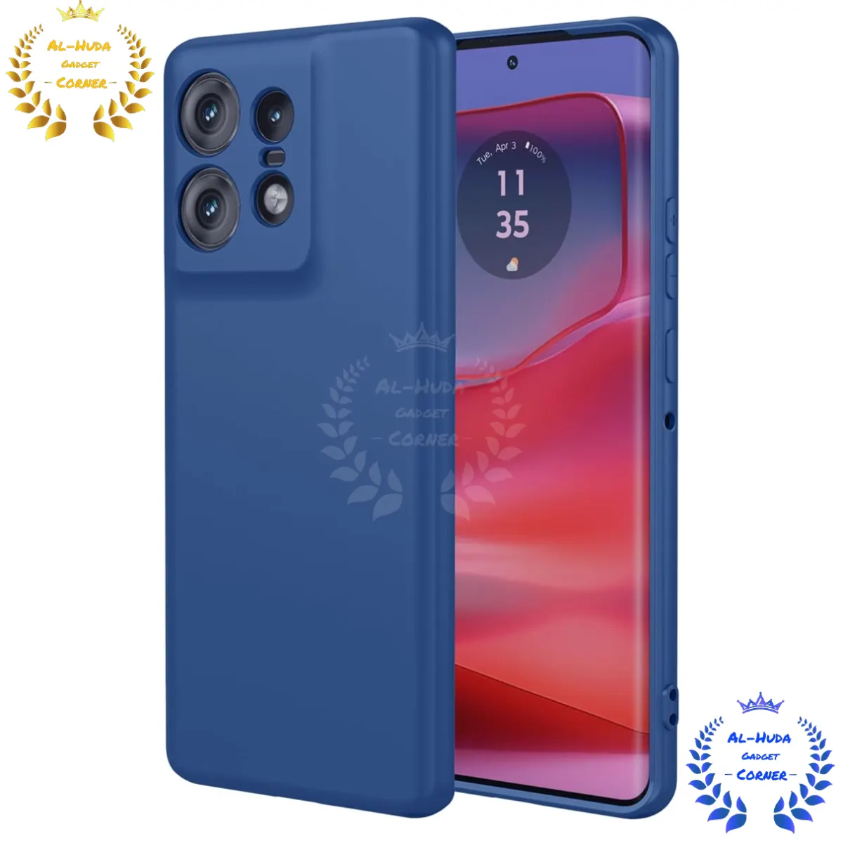Shockproof & Transparent Crystal Clear Back Cover Case / Matte Protective Lens Flexible Back Cover for Motorola Edge 50 Pro 5G | Slim Silicone Cover with Soft Lining Shockproof Full Body Bumper Case