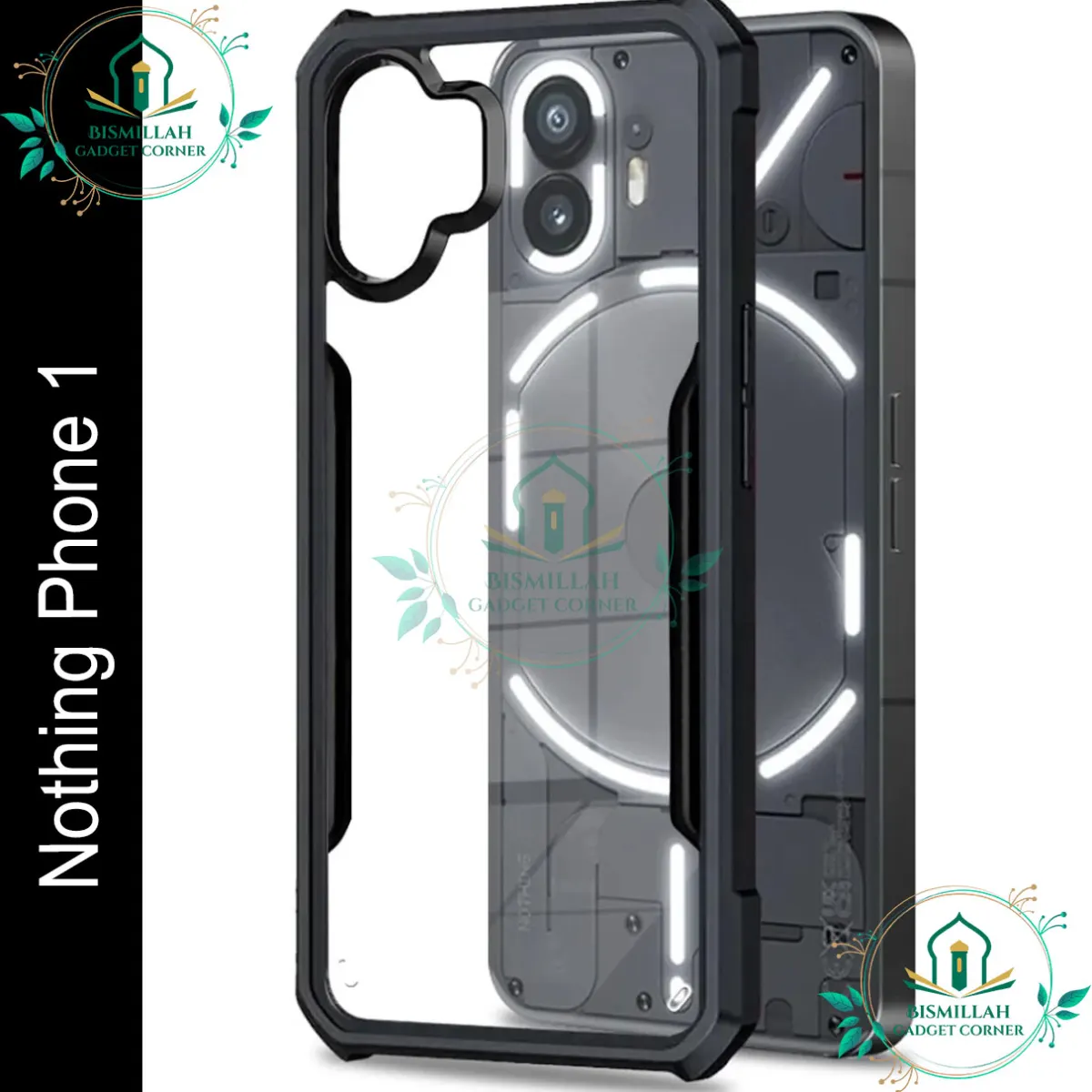 Xundd Back Cover for Nothing Phone 1 Transparent Hybrid Hard PC Back Bumper
