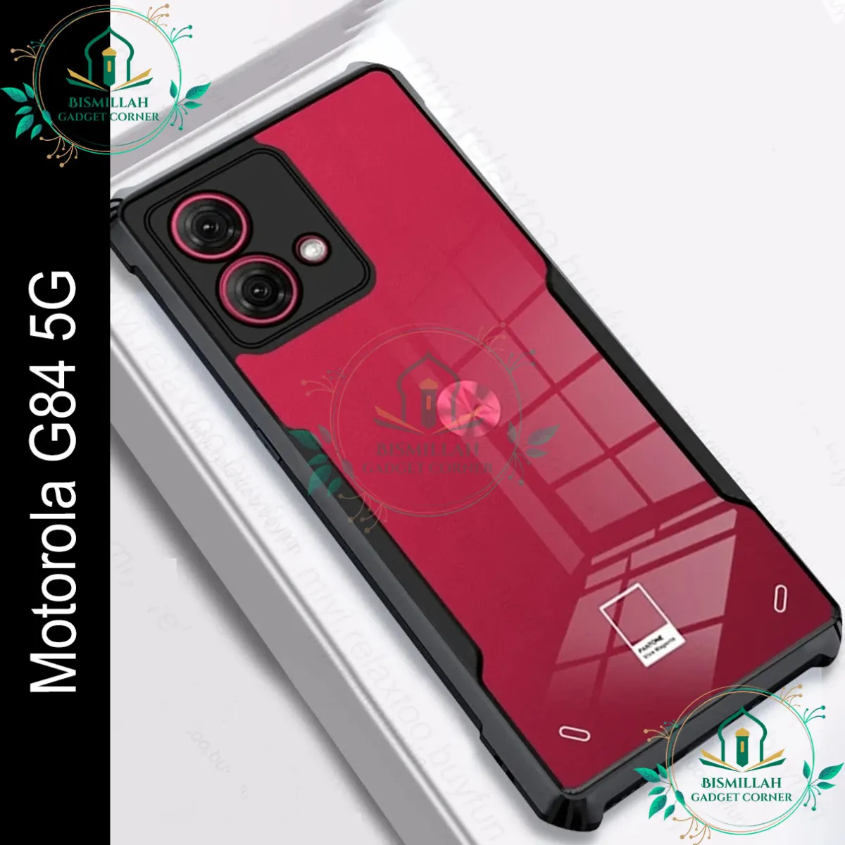 Xundd Back Cover for Motorola Moto G84 5G Transparent Hybrid Hard PC Back Bumper