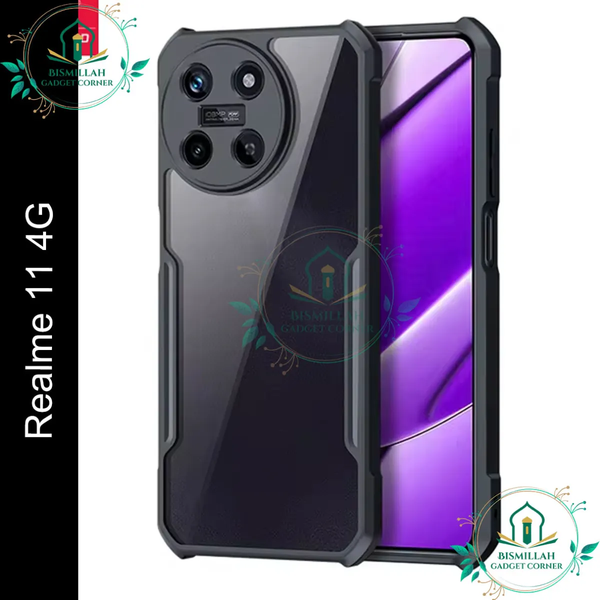 Xundd Back Cover for Realme 11 4G Transparent Hybrid Hard PC Back Bumper