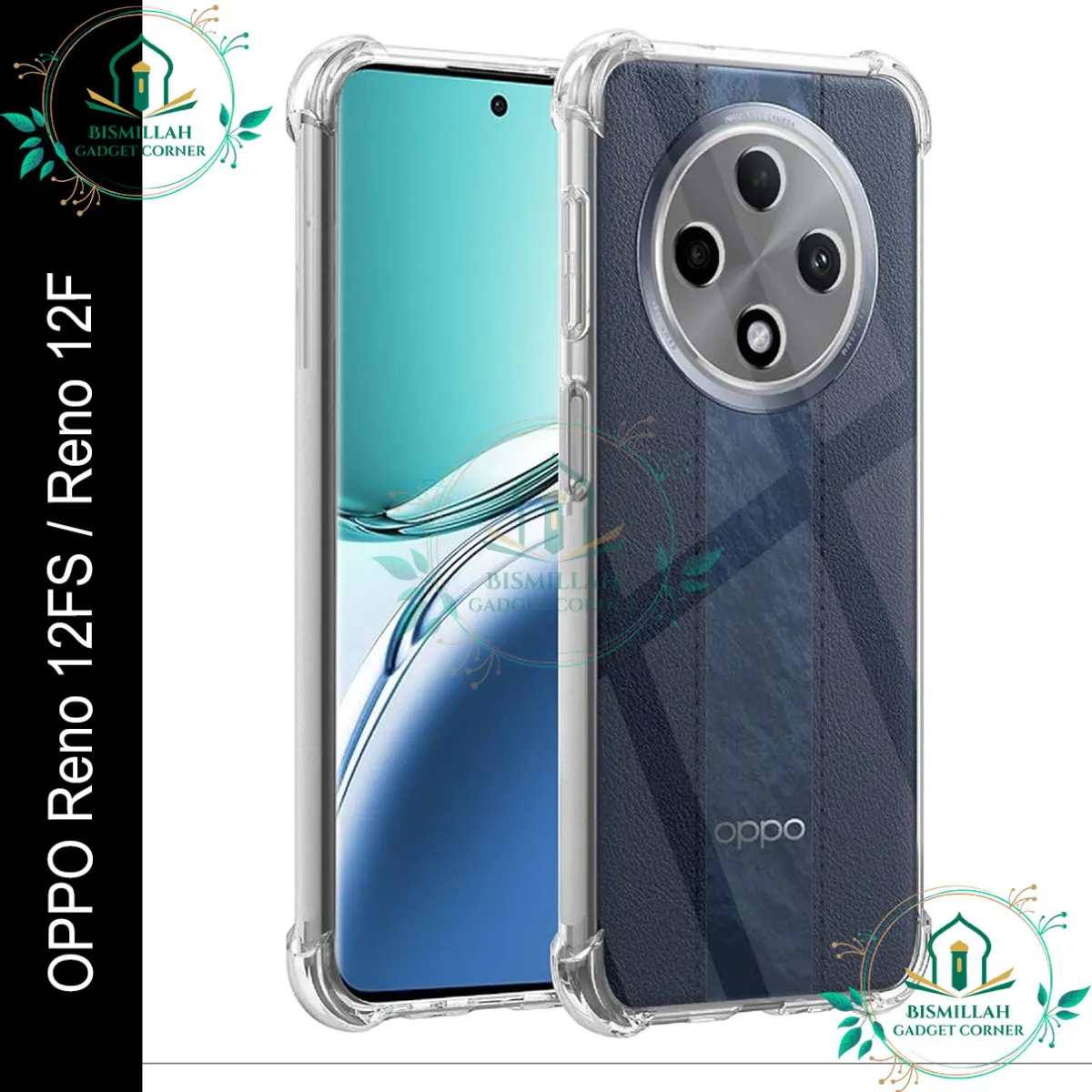 Original Transparent back cover For OPPO Reno 12FS 5G / OPPO Reno12 F 5G Luxury transparent Protect Back Cover Soft Case