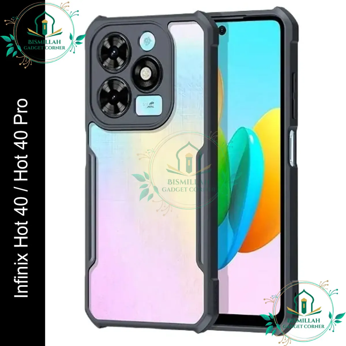 Original Xundd Back Cover for Infinix Hot 40 / Infinix Hot 40 Pro Transparent Hybrid Hard PC Back Bumper