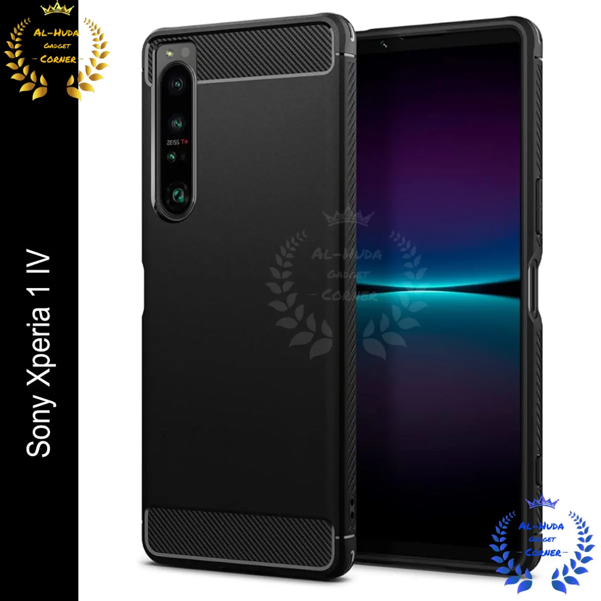 High Quality Spigen cover For Sony Xperia 1 IV Carbon Fiber Back cover Soft Slim Fashion Non-Slip Protective Carbon Fiber Phone Case