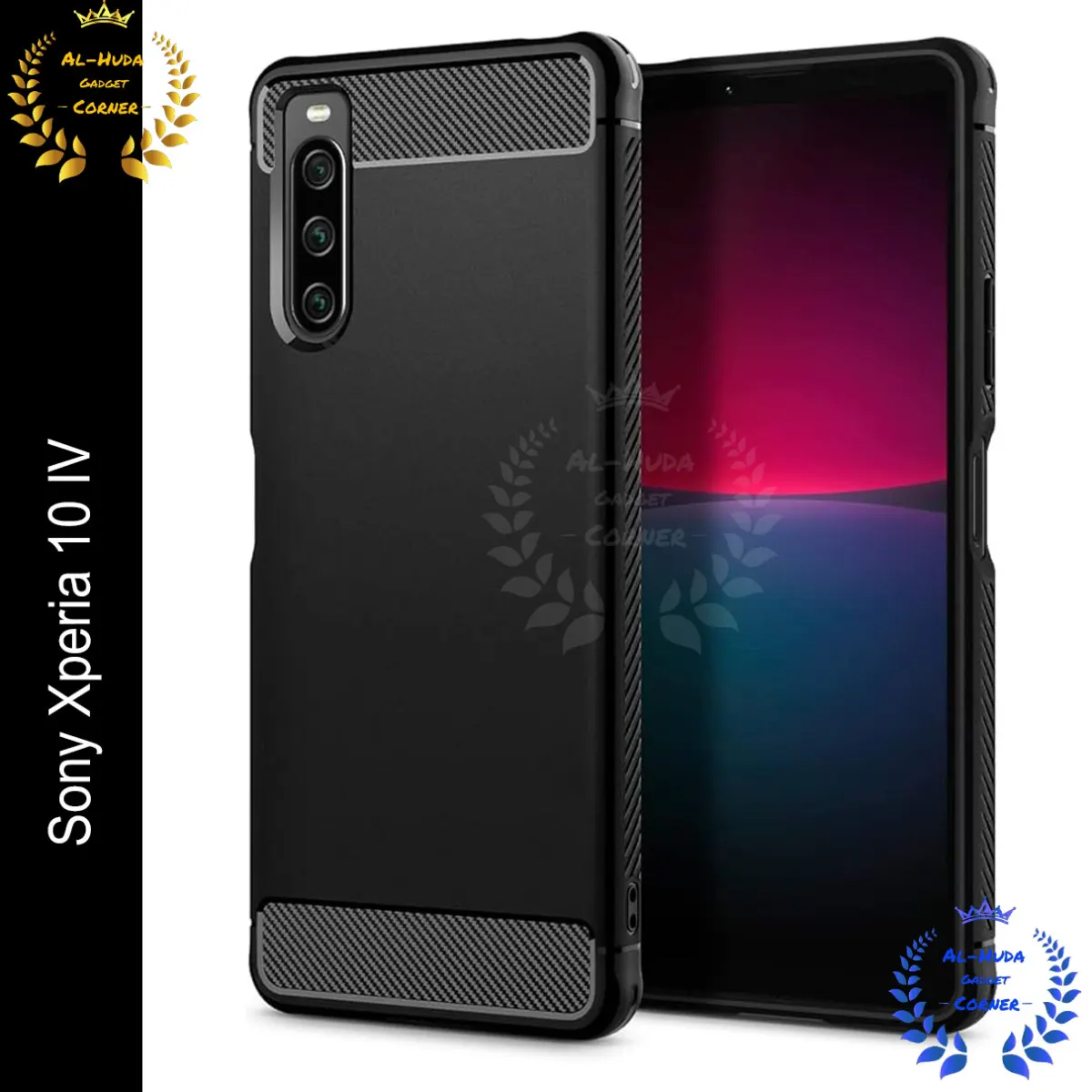 Spigen cover For Sony Xperia 10 IV Carbon Fiber Back cover Soft Slim Fashion Non-Slip Protective Carbon Fiber Phone Case