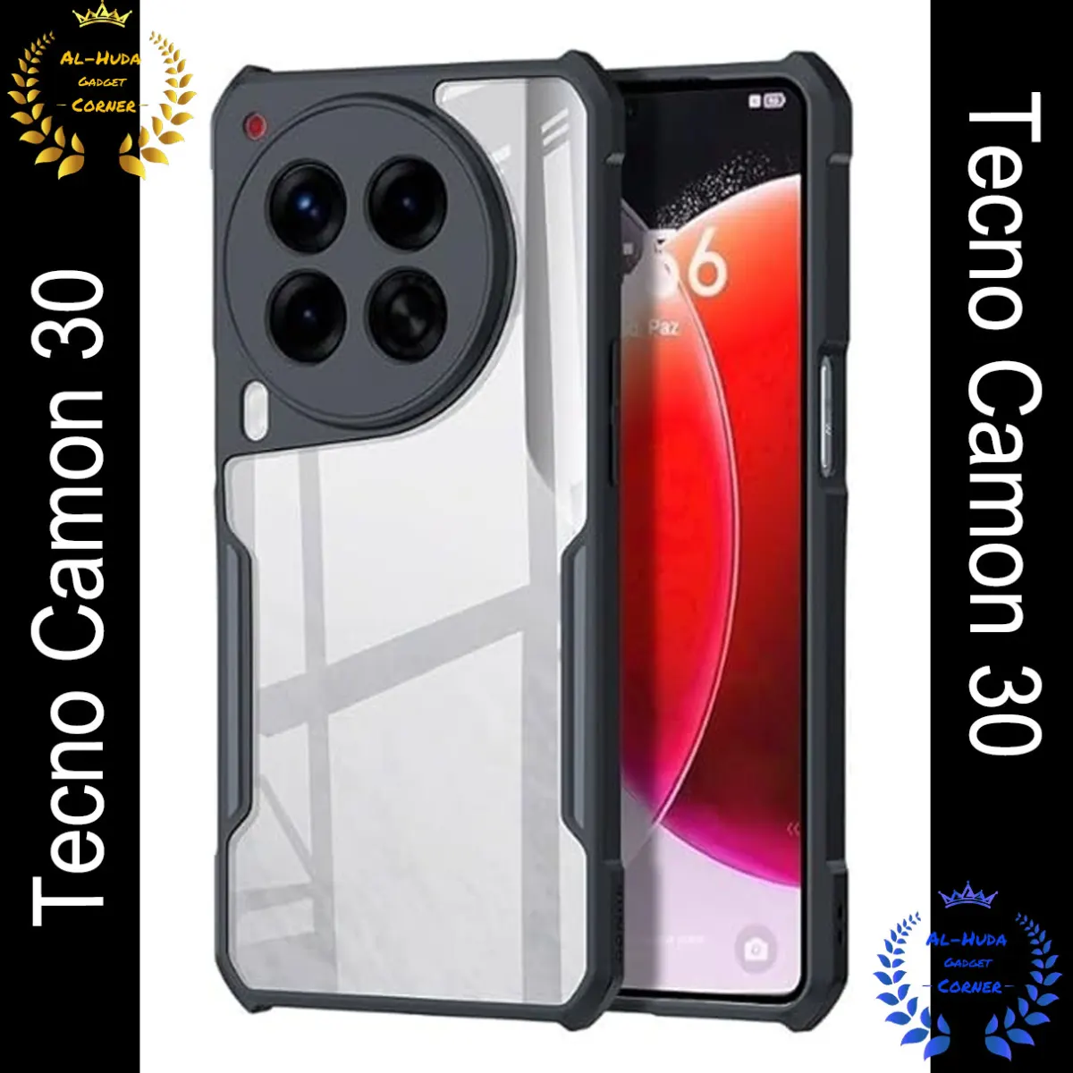 Xundd Back Cover for Tecno Camon 30 5G Transparent Hybrid Hard PC Back Bumper (Best Quality)
