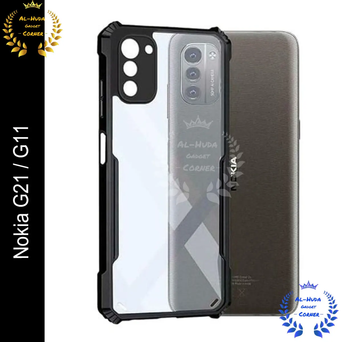 Xundd Back Cover for Nokia G21 / G11 Transparent Hybrid Hard PC Back Bumper