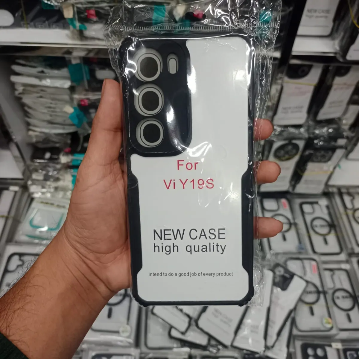 Xundd Back Cover for vivo Y19s Transparent Hybrid Hard PC Back Bumper