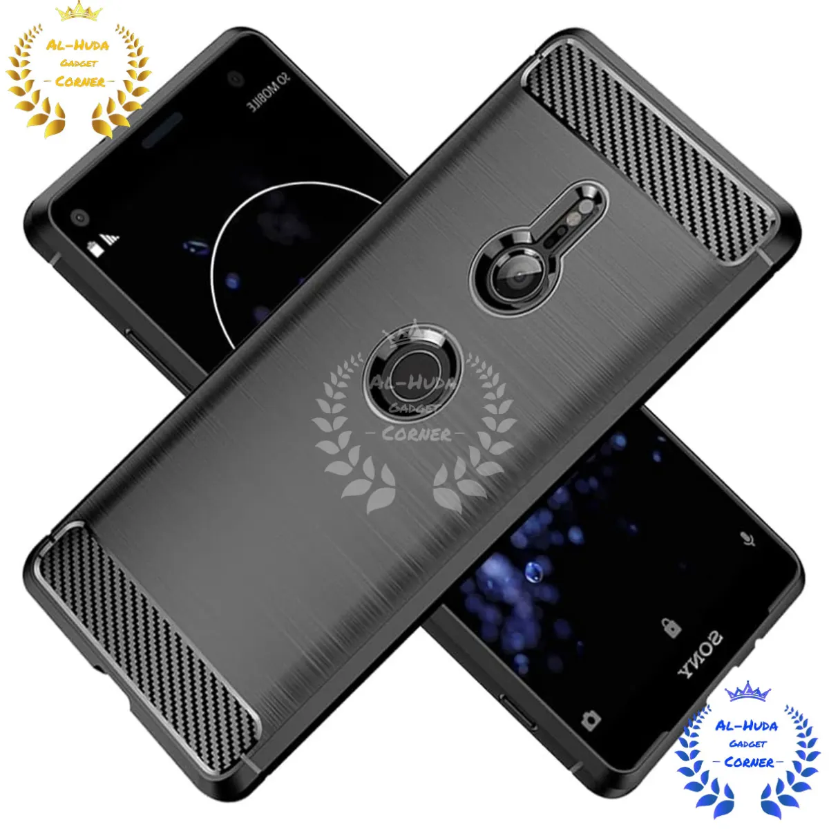 Spigen cover For Sony Xperia XZ3 Carbon Fiber Back cover Soft Slim Fashion Non-Slip Protective Carbon Fiber Phone Case