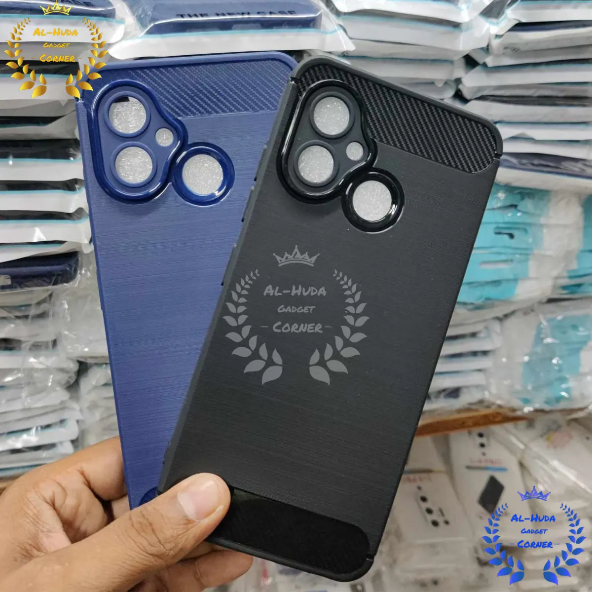 Spigen cover For Symphony G26 Carbon Fiber Back cover Soft Slim Fashion Non-Slip Protective Carbon Fiber Phone Case (Best Quality)