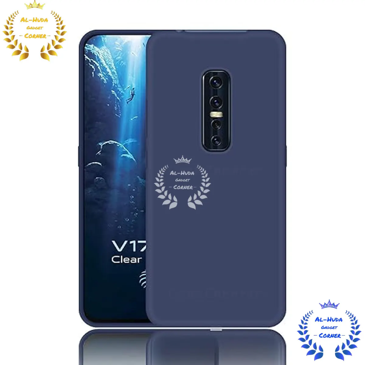 Shockproof & Transparent Crystal Clear Back Cover Case / Matte Protective Lens Flexible Back Cover for Vivo V17 Pro | Slim Silicone Cover with Soft Lining Shockproof Full Body Bumper Case