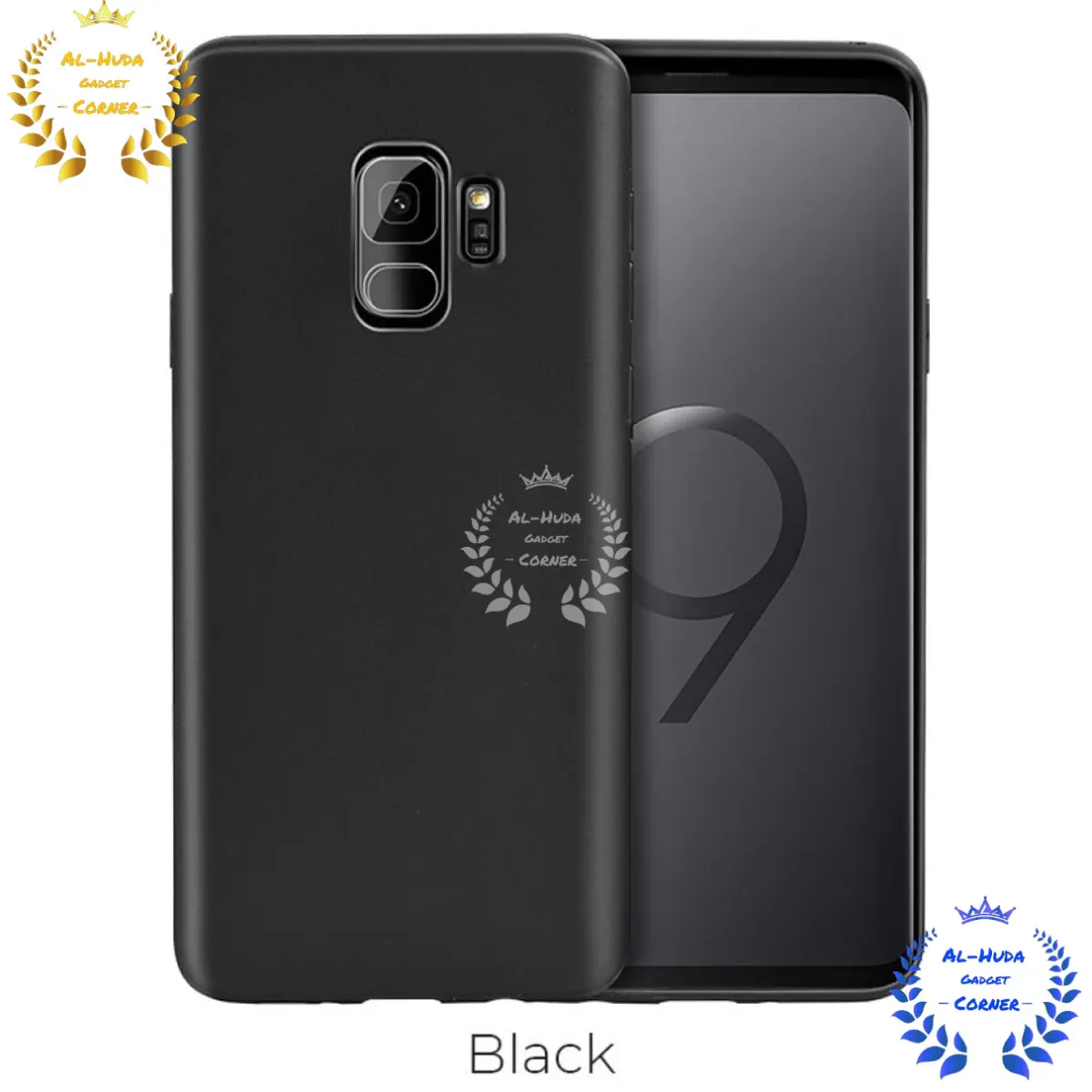 Shockproof & Transparent Crystal Clear Back Cover Case / Matte Protective Lens Flexible Back Cover for Samsung Galaxy S9 | Slim Silicone Cover with Soft Lining Shockproof Full Body Bumper Case