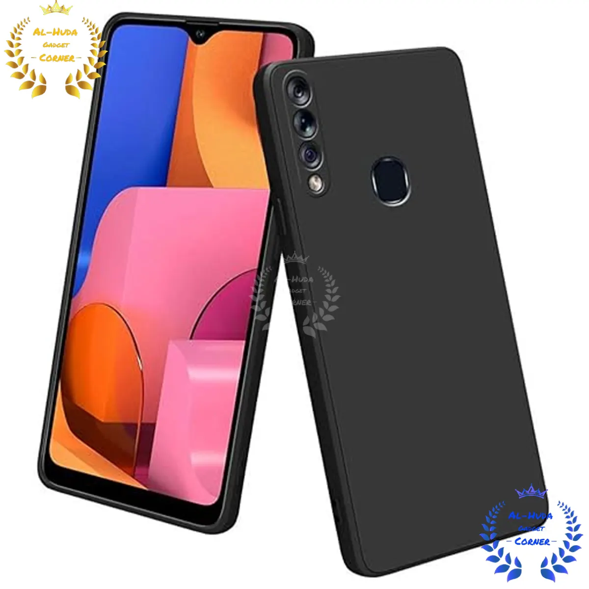 Shockproof & Transparent Crystal Clear Back Cover Case / Matte Protective Lens Flexible Back Cover for Samsung Galaxy A20s | Slim Silicone Cover with Soft Lining Shockproof Full Body Bumper Case